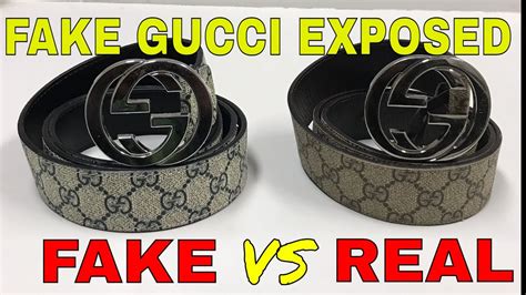 real vs fake all black gucci belt|copy of gucci belt.